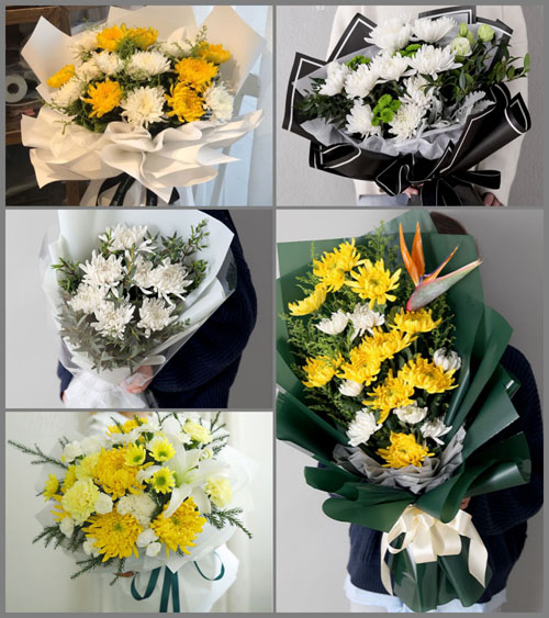 江苏南通海门市四甲镇货隆村白事花束代送